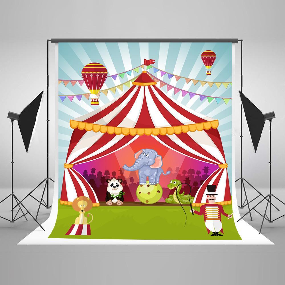 Baby Backdrops Circus Background Cute Backdrops J04297 