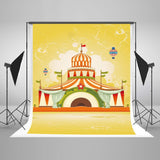 Baby Backdrops Circus Background Yellow Backdrop J04299