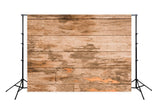 Retro Style Brown Wooden Wall Photography Backdrop UK LM-H00191