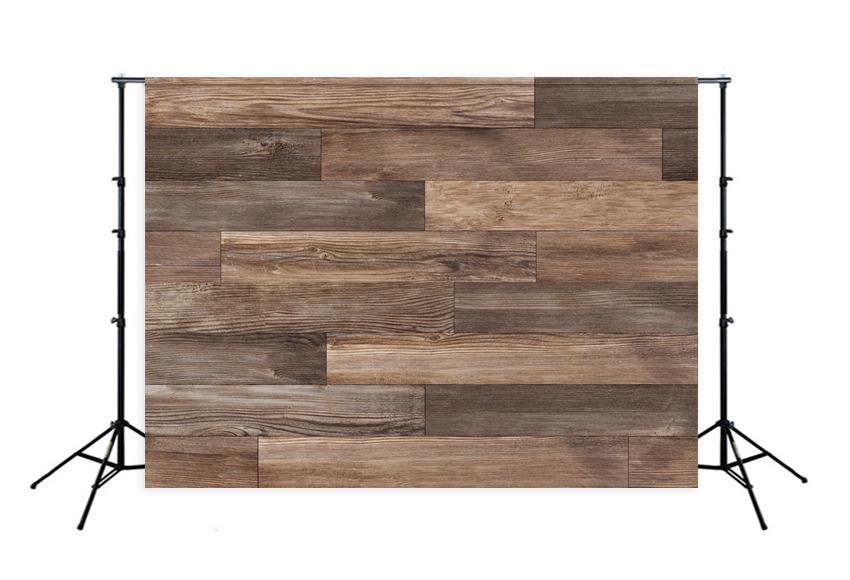 Grunge Dark Wood Wall Photo Backdrop UK LM-H00196