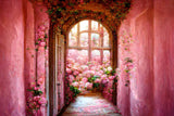 Oil Painting Flower Arch Fine Art Photo Backdrop UK M-27