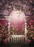 Flower Arch  Green Vine Fantasy Photography Backdrop UK MR-2236
