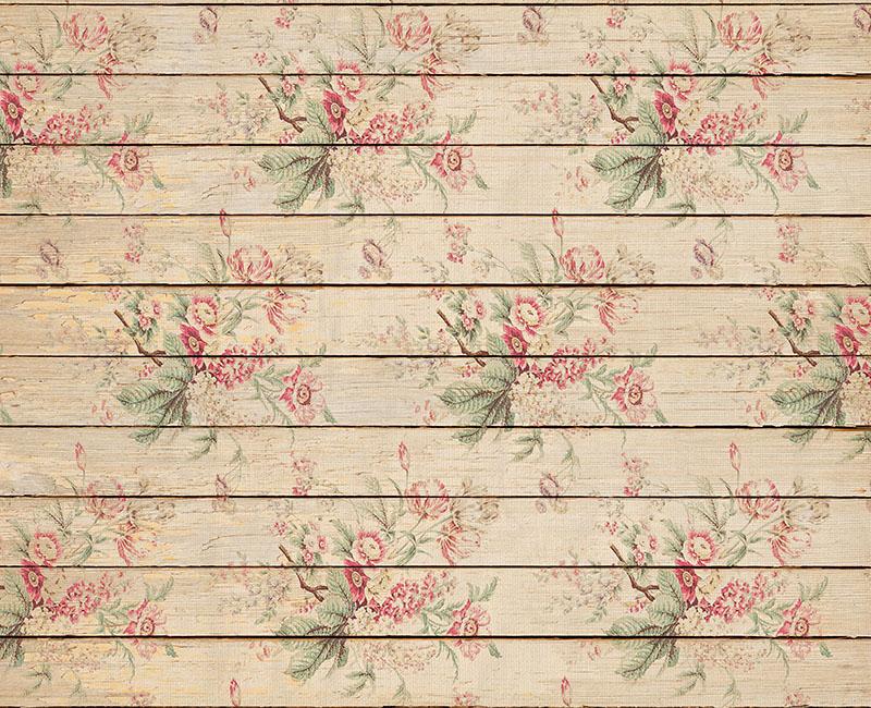 Retro Floral backdrop UK Wood backdrop UK for Photography NB-004