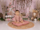 Pink Flower Beautiful Wall Backdrops Newborn for Photography NB-387
