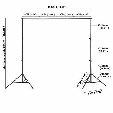 UK Backdrop Prop Backdrop Stands for Photography Photo Video Studio RF0005