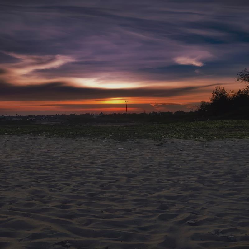 Sunset Beach  Photography Backdrop