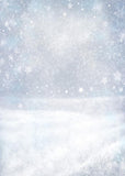 White Snow Snowflake Stars Bokeh Backdrop for Photography S-1148