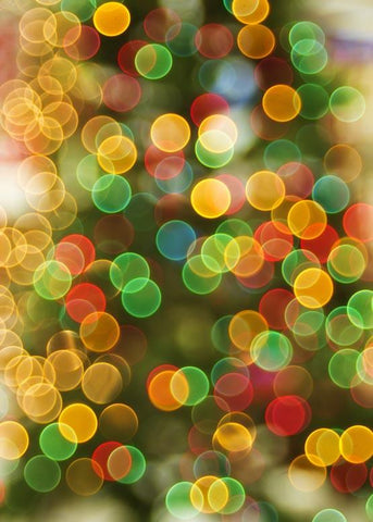 Red Yellow Green Bokeh Backdrop for Photography S-1149