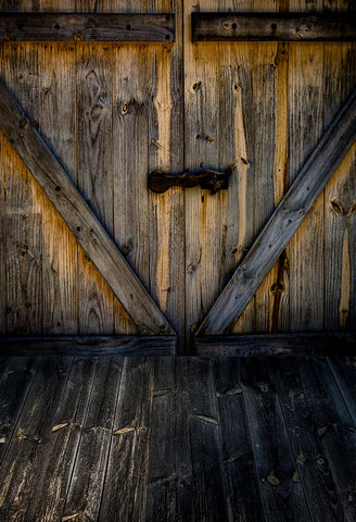 Wood Door Barn Backdrop Sd-2688