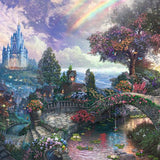 Castle Backdrop UK Colorful Backdrop UK Garden Backgrounds S-2714