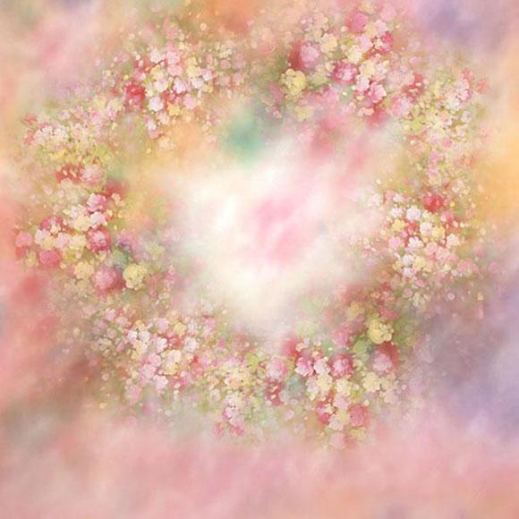 Fantasy Flower Love Backdrop UK for Photography  S-2975