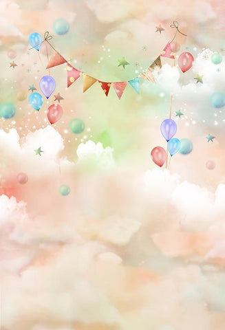 Themed Patterned Backgrounds Balloon Backdrop UK S-3042