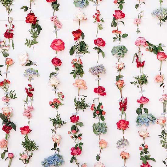 Flowers Wall Decoration backdrop UK for Events S-3176