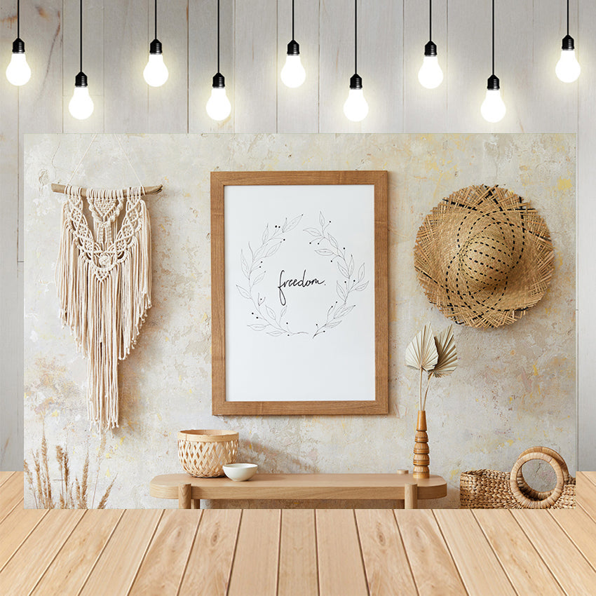 Beige Bohemia Wall Decor Photography Backdrop SH-1016