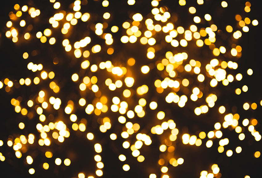 Gold Blurry Defocused Bokeh Photo Backdrop