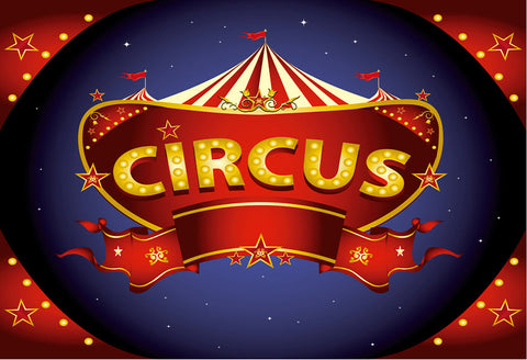 Circus Theme  Children Photography Backdrop