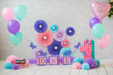 1st Birthday Balloons  Decorations Photography Backdrop