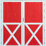 Red Wooden Barn Door Backdrop for Photography