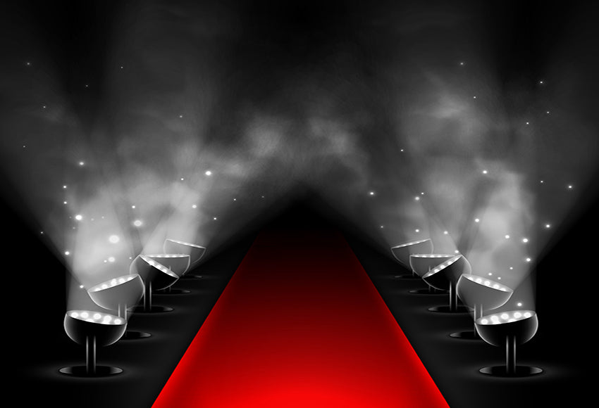 Red Carpet Spotlights Stage Photography Backdrop SH-987