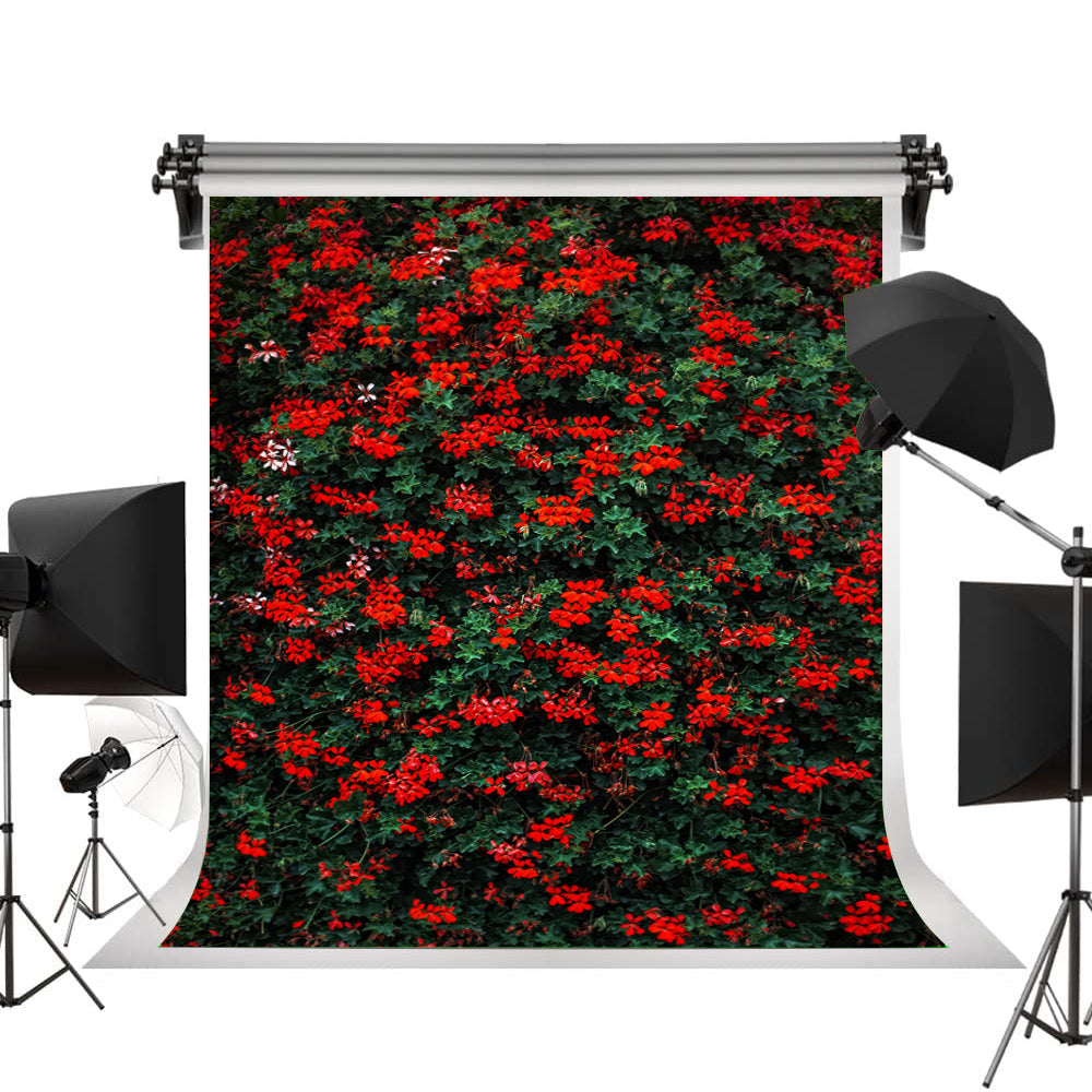 Wildflower Bush Floral Backdrop for Photo Booth
