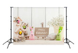 Happy Easter Day Bunny Easter Eggs  Backdrop for Photography SH200