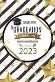 Graduation Ceremony Congrqaulations Graduates 2023 Photo Backdrop UK SH-260