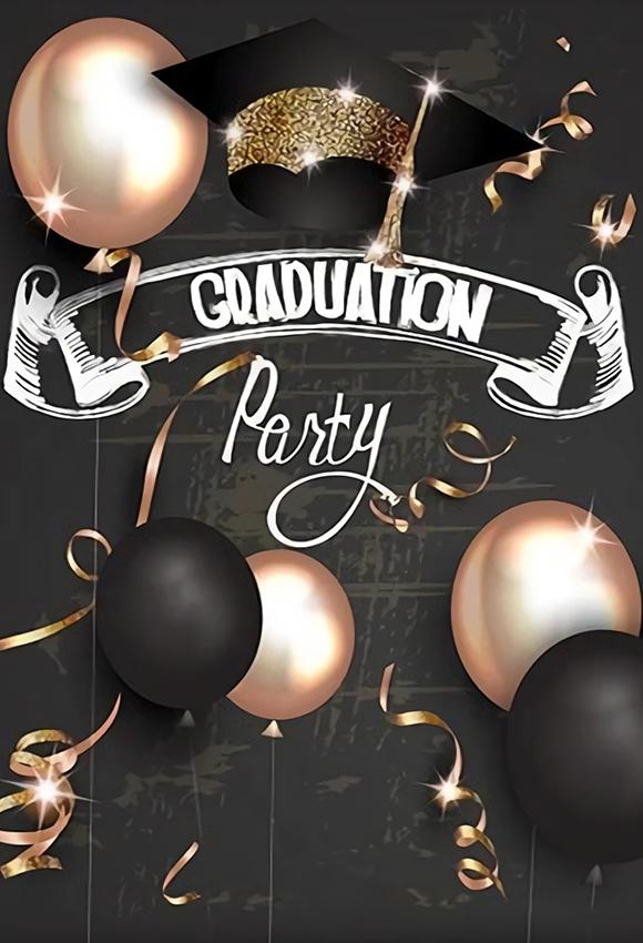 Graduation Party Senior Students Grads Party Prom Celebration Banner Photo Backdrop SH-264