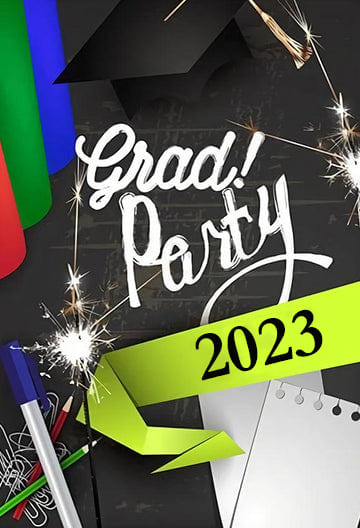 Grad Party 2023 Graduation Decorations Backdrop UK for Photography SH-265