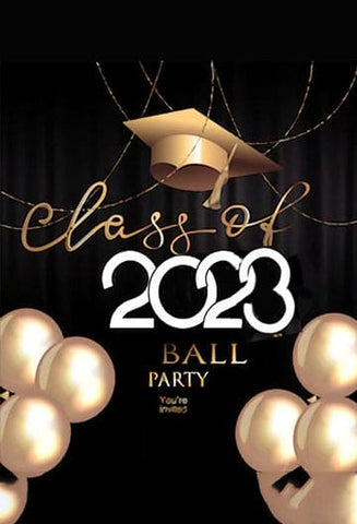 Graduation Backdrop UK Class of 2023 Party Banner for Photography SH-267