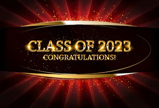 Graduation Party Class of 2023 Congratulations Banner Photo Backdrop UK SH-270