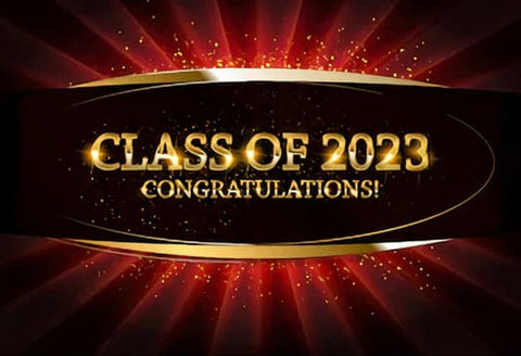 Graduation Party Class of 2023 Congratulations Banner Photo Backdrop UK SH-270