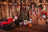 Christmas Decorations Xmas Tree UK Book Shelf Photo Backdrop ST-514