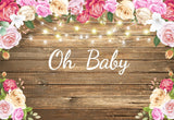 Rustic Wood Baby Shower  Banner  Decorations for Girls and Boys