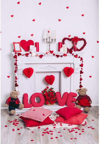 Valentine's Day Party Photo Backdrops Room Decorations Background VAT-45