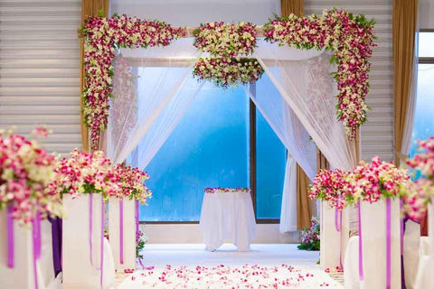 Custom Backdrops Wedding Backdrops Flower Background YY00177-E