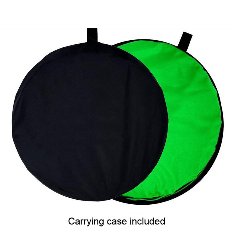 Collapsible Double-sided Green and Blue Photo Backdrop  5x6.5ft(1.5x2m) ZC02