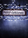 Merry Christmas Sparkling Lights Window Door Backdrop for Photography KAT-174
