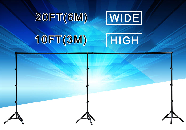 UK 20x10FT Backdrop Stands Adjustable Background Prop Support System Backdrops PR7