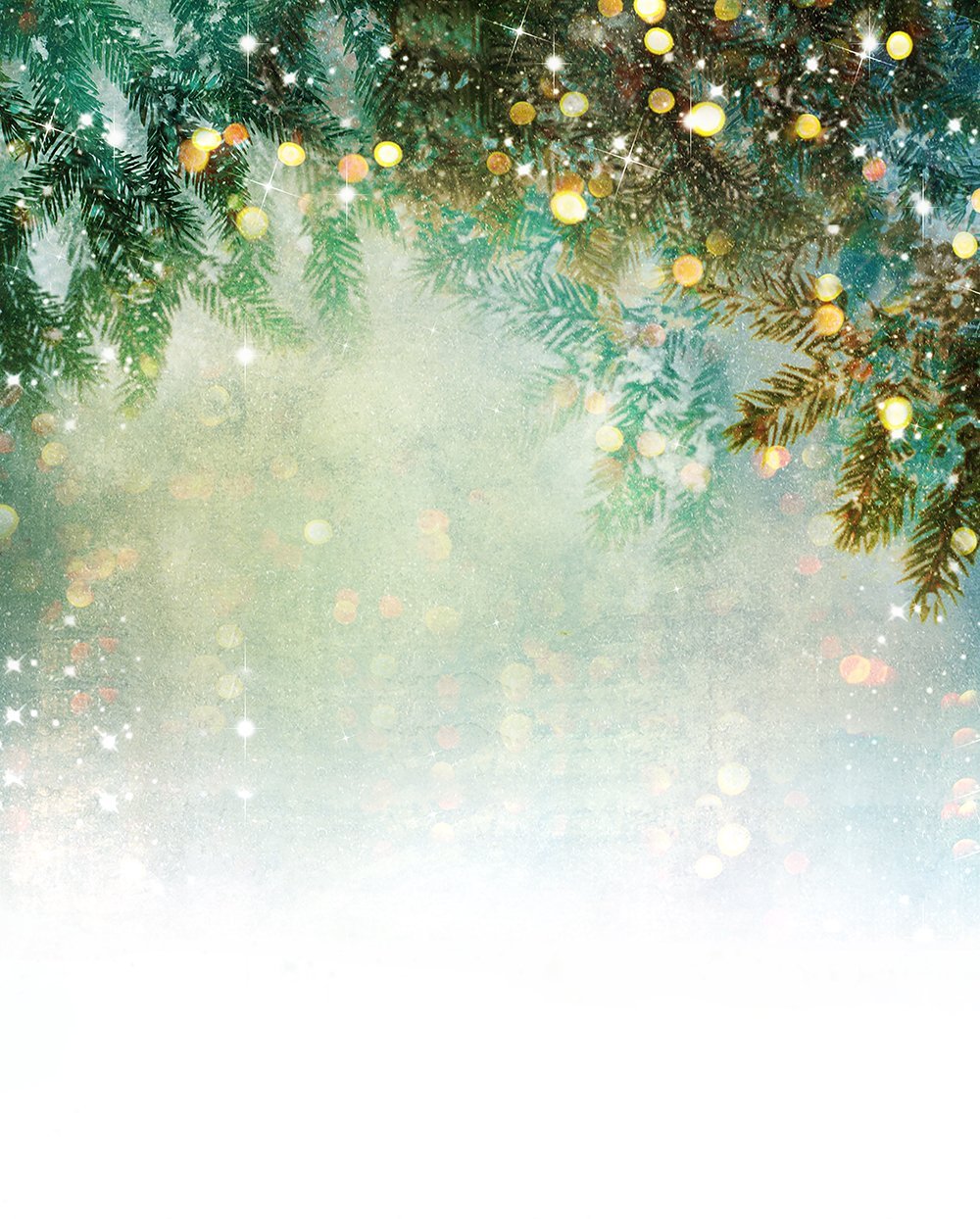 Green Christmas Bokeh Backdrops for Room Decor DBD-P19173