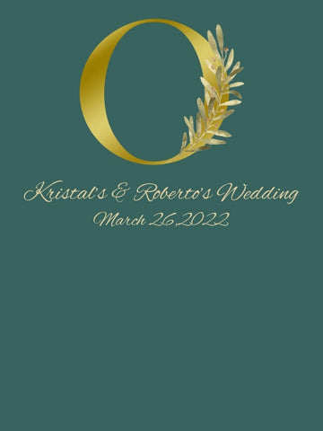Emerald Green Wedding Backdrop  Custom Photography Banner