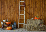 Halloween Fall Pumpkin Straw Wood for Pictures UK DBD-H19076