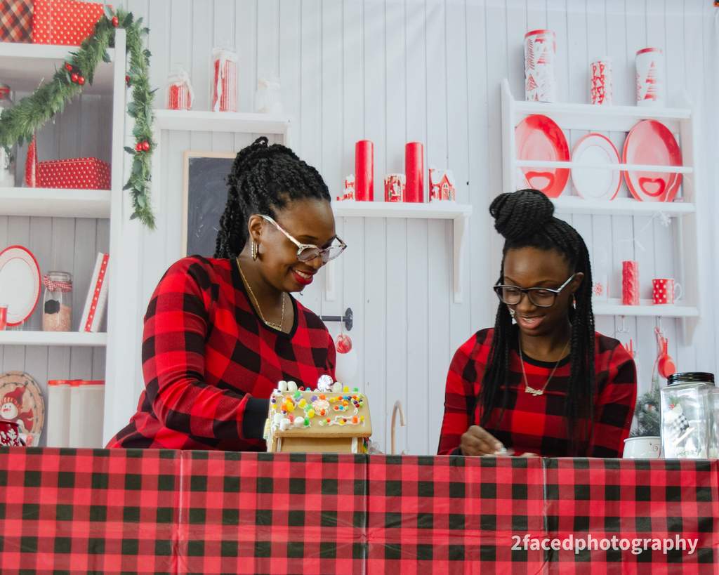 Christmas Kitchen Backdrop UK White Wall for Photography DBD-H19149