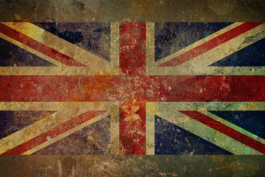 Retro UK Flag  Photo Booth Backdrop UK FL-001