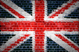 UK Flag Graffiti Photo Studio Backdrop 