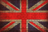 British Flag Banner Brick  Backdrop for Photo Studio
