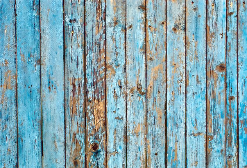 Blue Broken Wood backdrop UK for Children Photography G-404