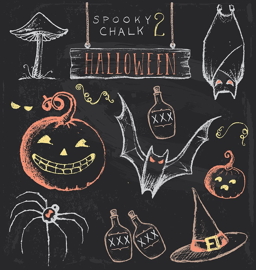 Festival Backdrops Halloween Backdrops Chalkboard 