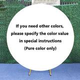 Custom Round Solid Colors  Fabric Backdrop for Photo Shoot