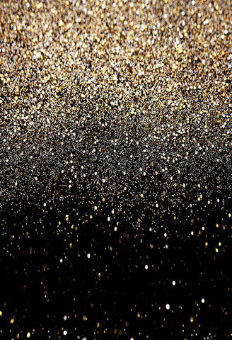Gold Black Glitter Backdrop for Party Decor Photography LV-941