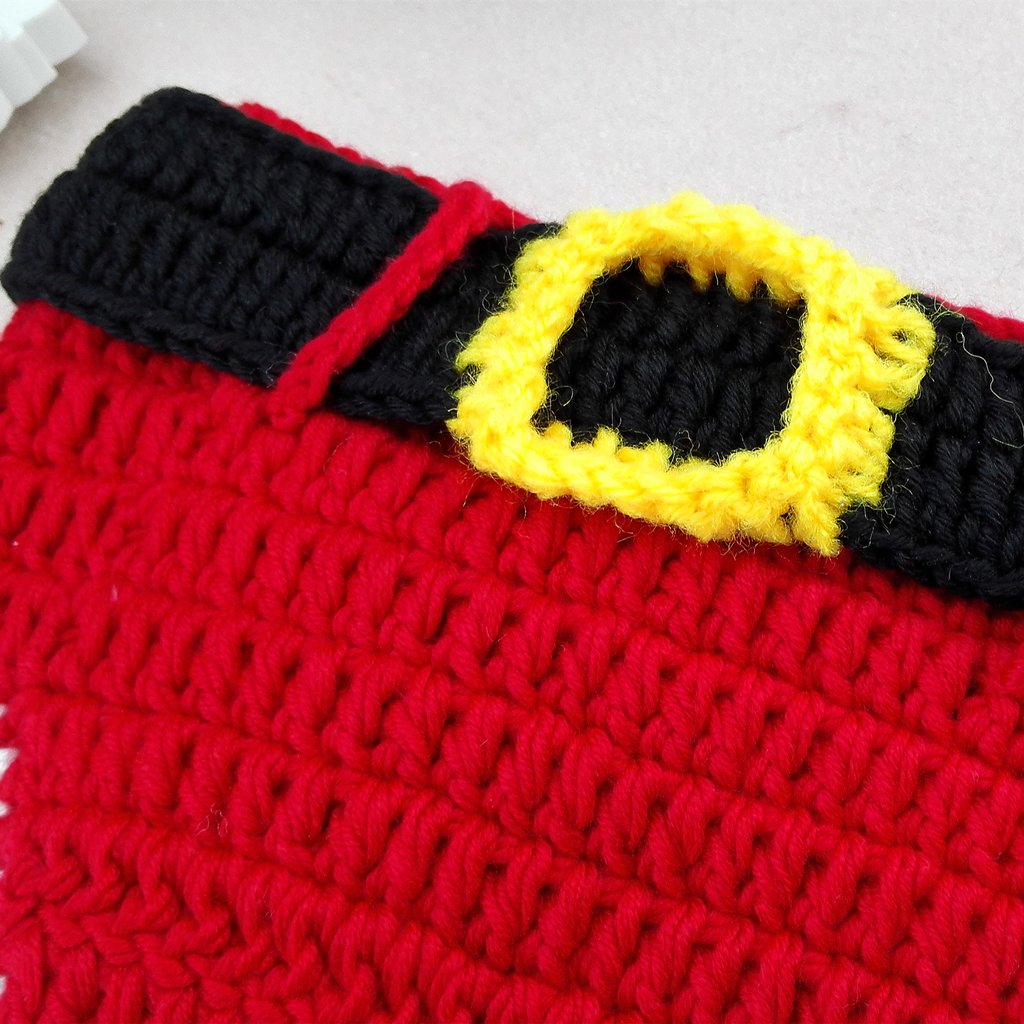 Newborn Baby Christmas Santa Knitted Crochet Photography Prop Costume Outfits